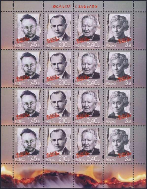 - 42 - Dalńí útok na kapsy filatelistů. Polská pońta vydala čtyři známky připomínající osud bývalých vězňů koncentračních táborů z období II.světové války.