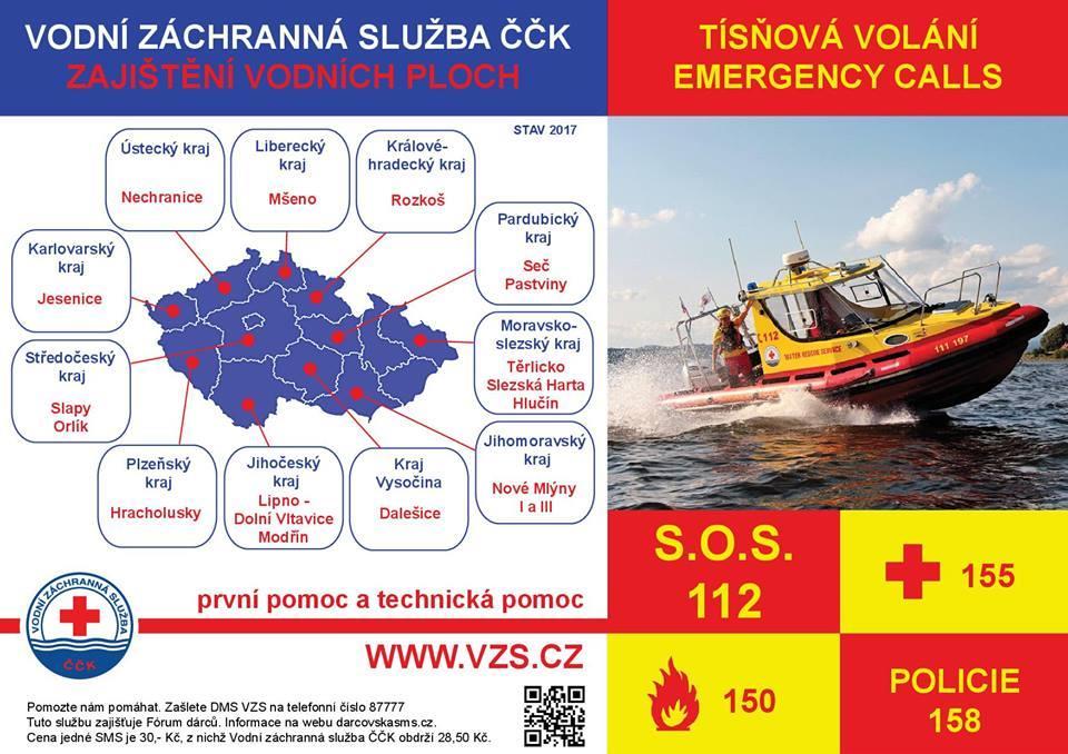 Hasičského záchranného sboru ČR (HZS), Zdravotnických záchranných služeb (ZZS) a Policie ČR. Utonutí je v České republice druhou nejčastější příčinou náhlé smrti po dopravních nehodách.