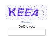 3.4 Captcha kód V případě podání pro neregistrované uživatele je pro pokračování v procesu podání nutno správně zadat captcha kód.