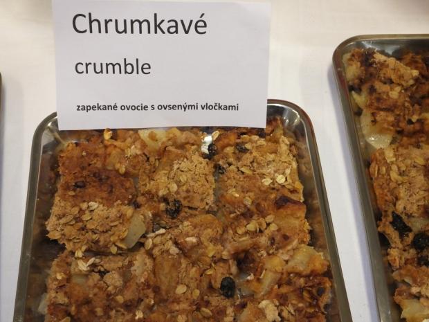 Jablká Citróny Hrušky Broskyne Ovsené vločky Cukor práškový Chrumkavé crumble 0,16 kg 0,04 kg 0,16 kg 0,16 kg 0,04 kg 0,04 kg Múka špaldová polohr.