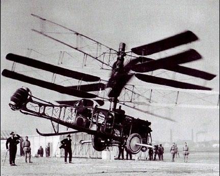 Po vnitřních testech demonstroval svou helikoptéru několika úspěšnými venkovními volnými vzlety. Experimenty probíhaly do září 1916, kdy se helikoptéra při vzletu převrátila a zničila své rotory.