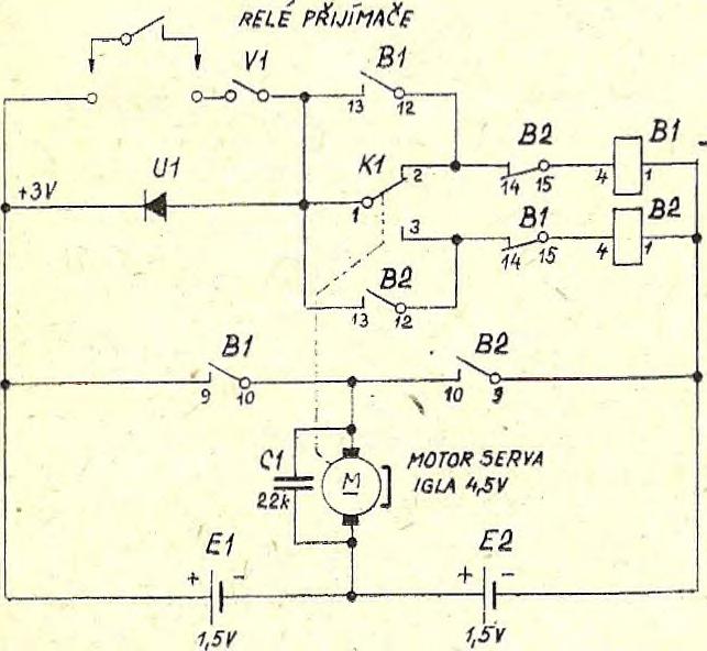 Æ, KONCOVÝ TRANZISTOR P#IJÍMAÍC NĚBO Neobvyklé jednokanálová ovládání modelu I když v současné době existuje na trhu již elektronický materiál pro stavbu dokonalých a složitých souprav, přece jen je