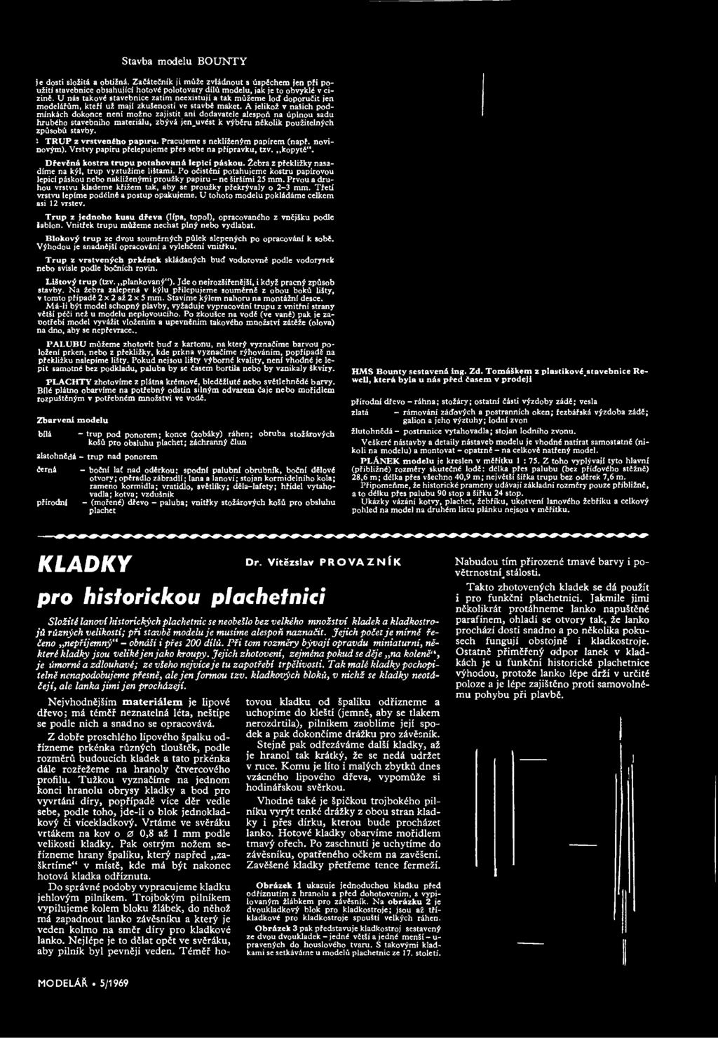 Žebra z překližky nasadíme na kýl, trup vyztužíme lištami. Po očistění potahujeme kostru papírovou lepicí páskou nebo naklíženými proužky papíru - ne širšími 25 mm.