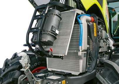 Čerstvý vzduch pro plný výkon. Velké sací plochy v kapotě motoru nabízejí dostatek čistého vzduchu pro chlazení a vzduchový filtr motoru.