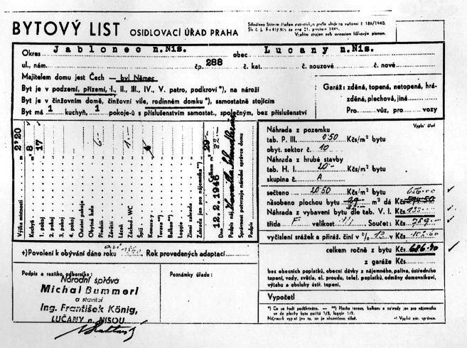 žila společně se synem Helmutem (nar. 3. 9. 1934 v Jablonci nad Nisou) až do 29. 3. 1948, kdy jim byl dům zkonfiskován.