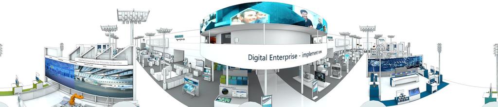 Expozice Siemens Hannover Messe 2018 Největší samostatně stojící stánek