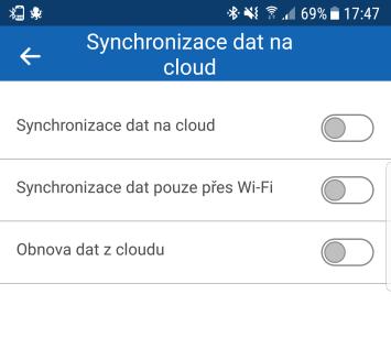Synchronizace dat na cloud Všechny modely nositelné elektroniky iget jsou plně synchronizované na Cloudové úložiště.