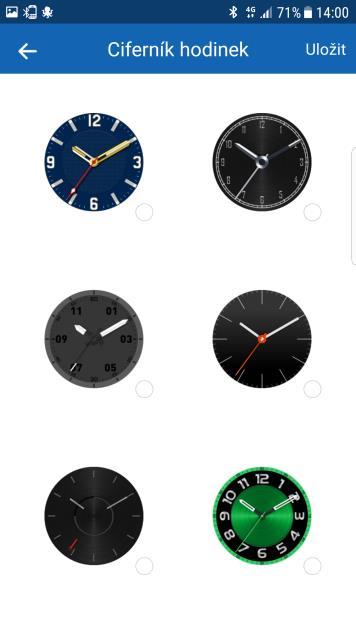 2.4.13. Ciferník hodinek (v závislosti na modelu) U modelu iget ACTIVE A6 Black je možné měnit ciferníky hodinek nejen přímo na nich, ale také máte k dispozici další varianty v aplikaci iget GO.