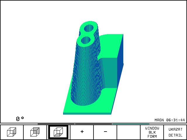 ú Zvolit 3D-zobrazen stiskem softklávesy Otočen 3D-zobrazen Přep nat lišty softkláves, až se objev následuj c softklávesy: Funkce Softklávesy Otáčet zobrazen v 27 -kroc ch okolo svislé osy Zobrazen a