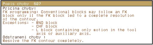 4.11 Př má nápověda u NC-chybových hlášen 4.