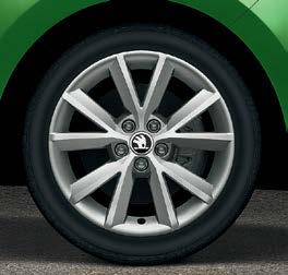 Disk z ľahkej zliatiny Camelot 7,0J x 17" na pneumatiky 215/40 R17, v striebornej farbe