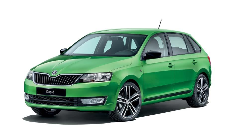 Šport a dizajn ŠKODA Originálne príslušenstvo vám dáva možnosť dodať Rapidu Spaceback ešte viac štýlu, a to tak v exteriéri, ako v interiéri.