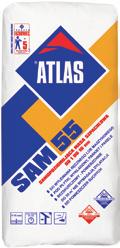 ATLAS SAM 55 (1 10 mm) Samonivelačná stierka sádrovo - anhydritová pevnosť v tlaku 30 N/mm 2 prakticky nezmrštitelný bez dilatácií do 50 m 2 vhodný na veľké plochy rýchlotvrdnúci a roztekavý vysoká