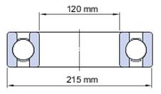 VOLBA LOŽISEK B = 40 mm - šířka ložiska CO = 11