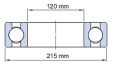 VOLBA LOŽISEK B = 40 mm - šířka ložiska CO = 11