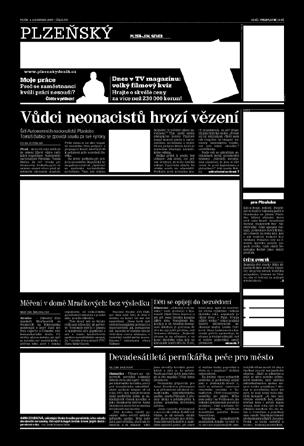 1mm/sl. vč. barvy cena za celou stranu vč.