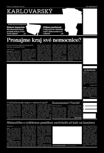 20) 37 53 535 (st 57 270) 107 070 Sokolovský deník 17,5 (st 19) 29 15 (st 16) 25 43 575 (st 47 310) 72 210 Karlovarský kraj 37,5 (st 40) 51,5 32 (st 35) 45 93 375 (st 99 600) 128 235 T Ý D E N Í K