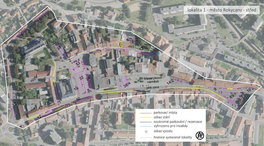 5.1 Jednotlivé lokality Lokalita 1 Lokalita 1 odděluje centrum města od okolní bytové zástavby.