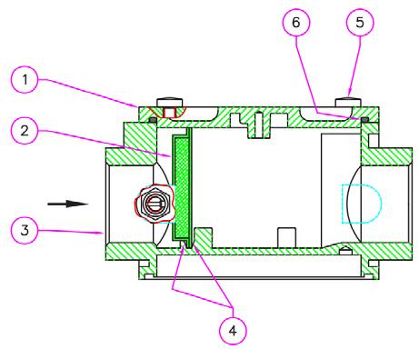 5) Základní technické a provozní parametry: Typ IVAR.FM Maximální provozní tlak PN 6 Teplota prostředí -40 C až +70 C Použití neagresivní plyny I., II. a III.