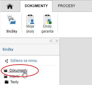 Tlačítkem Moje úkoly si zobrazíte ty dokumenty, které čekají na vaše zpracování. Seznam obsahuje všechny odpovídající dokumenty bez ohledu na to, ve které složce se nacházejí.
