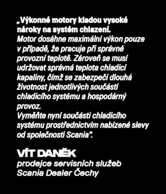 Vyměňte nyní součásti chladicího systému prostřednictvím nabízené