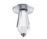 23 12203253 Hvězdný bod LED 85 lm 350 ma IP65* Ø 23 48 *IP65 při montáži do uzavřeného stropu 48 20 27 Včetně světelného zdroje LED, příkon 1 W, vyzařovací úhel: 180, materiál: hliník / křišťálové