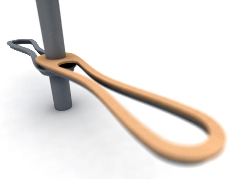 Práce s netradičním materiálem je do jisté míry předpokladem, že vznikne netradiční design. Pro řešení Použití netradičních materiálů byly navrženy pneumatické (nafukovací) plastové sedací prvky (obr.