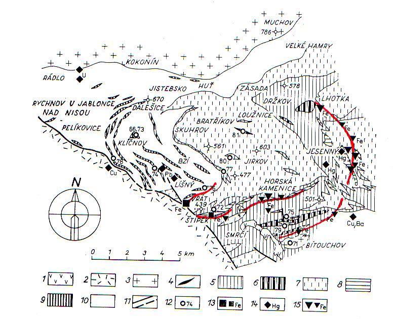 Obr. 6.7. Laminace tufitů v brouskovém horizontu z lokality Štíhlec u Žebráku. Ze sbírek katedry geologie KU v Praze. Obr. 6.8.