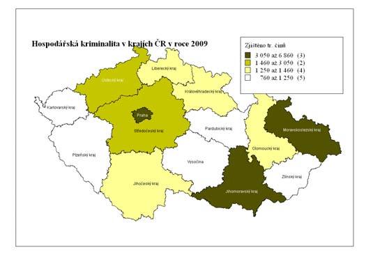 2.2.2 Hospodářská kriminalita I. Vývoj a charakteristika Zjištěno trestných činů 29.774 (-8,3 %, -2.700) Objasněno trestných činů 13.906 (-13 %, -2.