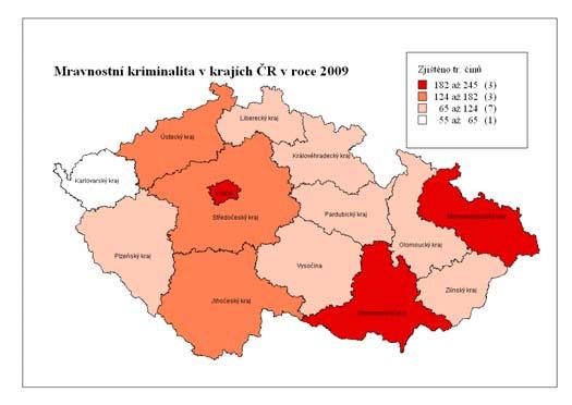 2.2.5 Mravnostní kriminalita I. Vývoj a charakteristika Zjištěno trestných činů 1.730 (+3 %, +50) Objasněno trestných činů 1.