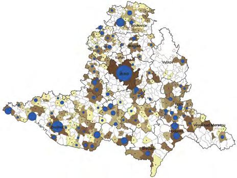 7 Analýza brownfieldů v Jihomoravském kraji K 31. 12. 2017 bylo v databázi spravované RRAJM evidováno 405 nevyužívaných areálů a objektů.