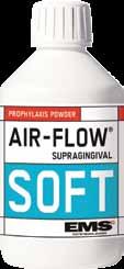 Prášek Air-Flow Plus Profylaktický prášek složený z erytritolu pro obzvláště šetrné supra- i subgingivální odstraňování povlaku, pigmentací a leštění zubů. Navíc obsahuje 0,3% chlorhexidinu.