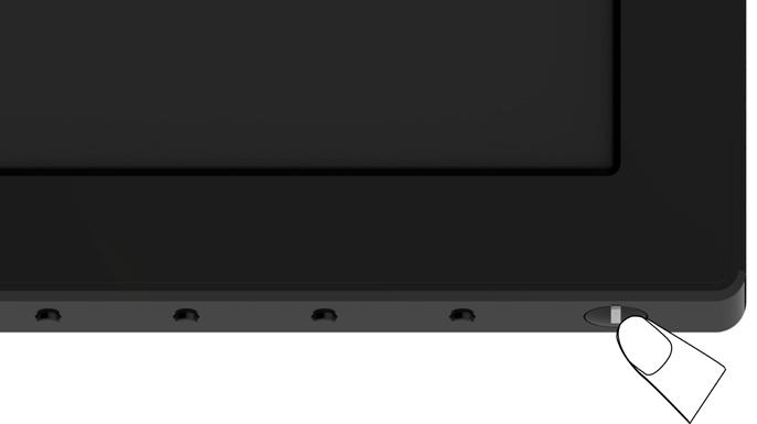Používání monitoru Zapnutí monitoru Stisknutím tlačítka zapněte monitor.