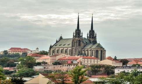 Exkurze osmáků do Brna 24.5. jsme se společně s naší třídou 8.A vydali na dějepisnou exkurzi do Brna. Jako první jsme navštívili Petrov.