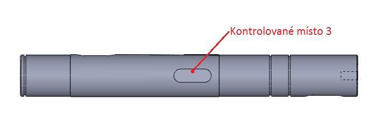 Kontrola průměru výstupního hřídele místo 3: Obrázek 34 Kontrolované místo 3 M o(3) = 320 000 Nmm neredukovaný směrodatné M o(3) = 210 000 Nmm redukovaný M k(3) = 230 400 Nmm neredukovaný směrodatné