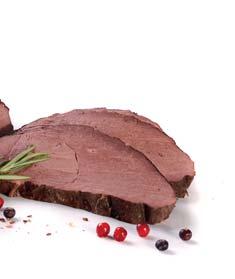MÄSO SOUS-VIDE 709101 Jeleň stehno bez kosti Sous-vide, kuchynská úprava cca 1,6 2,8 kg 709051