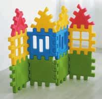 panelů - 2 modré, 2 zelené, 2 červené,