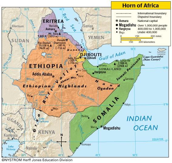 Eradikace-poslední případy na světě na konci roku 1975 variola zůstávala v africkém rohu, nejhorší situace v