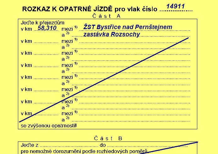 kilometrické polohy