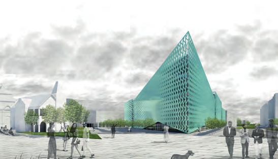 Cílem byl návrh důstojný vzhledem k okolí, ale také k povaze provozu. Ing arch.