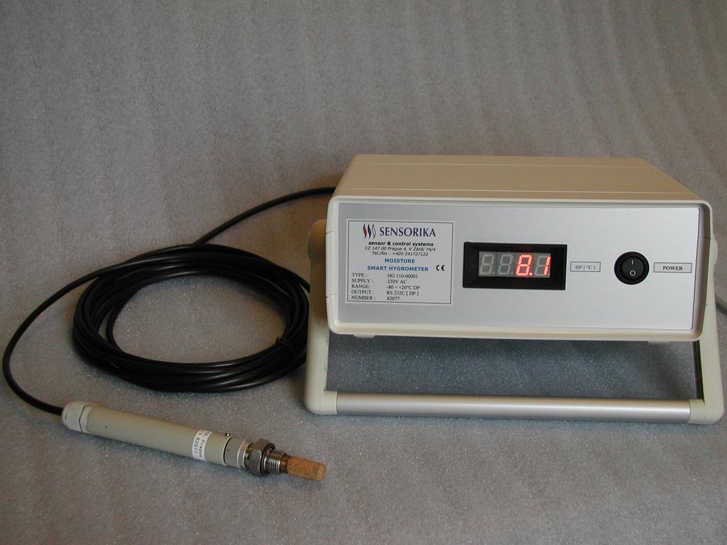 Alternativní provedení hygrometru řady HG 110 s měřicí sondou HP-5