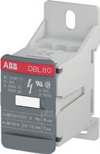 DBL80 distribuční blok Jednopólový - šířka 8,4 mm, in 6 mm² Ušetřete montážní čas díky našemu modulárnímu řešení Usnadněte si montáž díky možnosti uchycení na DIN lištu i na montážní panel Snadno