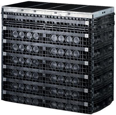 Technická data Modulární výstavba Použitý příklad:: Šachta EK 378, vnitřní rozměry 400 x 800 mm Šachtový poklop
