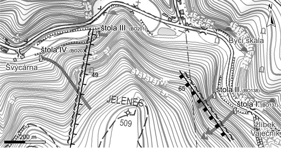 REVIZE GEOLOGICKÉ DOKUMENTACE ŠTOL VE KŘTINSKÉM ÚDOLÍ, MORAVSKÝ KRAS Revision of the geological documentation in the Křtiny Valley adits, Moravian Karst Vít Baldík 1, Jiří Rez 2, Jiří Otava 1, Helena