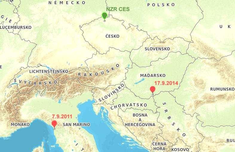 V rámci odchytové akce CES (Constant Effort Site) na Novozámeckém rybníce se v loňském roce 2014 podařilo odchytit doposud rekordní počet slavíků modráčků (Luscinia svecica cyanecula) a to celkem 50