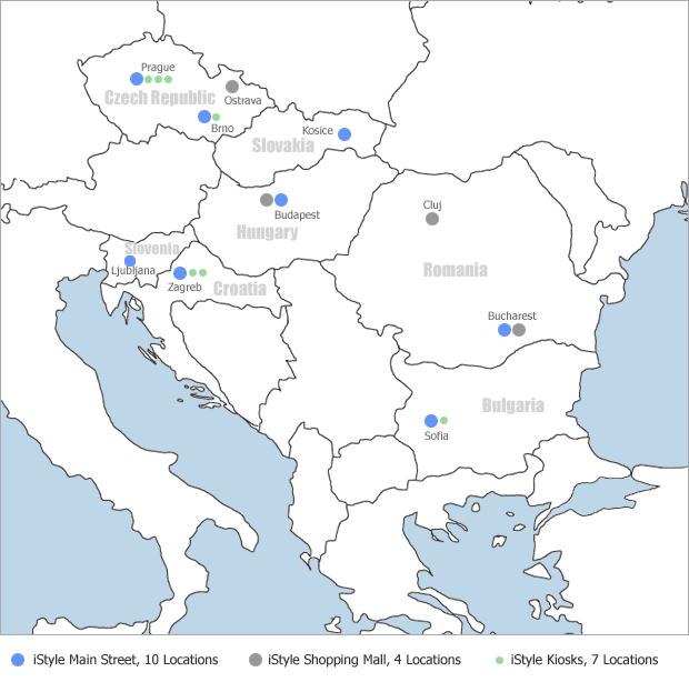 obr. 7 Mapa poboček společnosti istyle 13 3.5 Informační systém podniku istyle Praha, s.r.o. Podnik počátkem roku 2009 přistoupil k zavedení nového informačního systému.