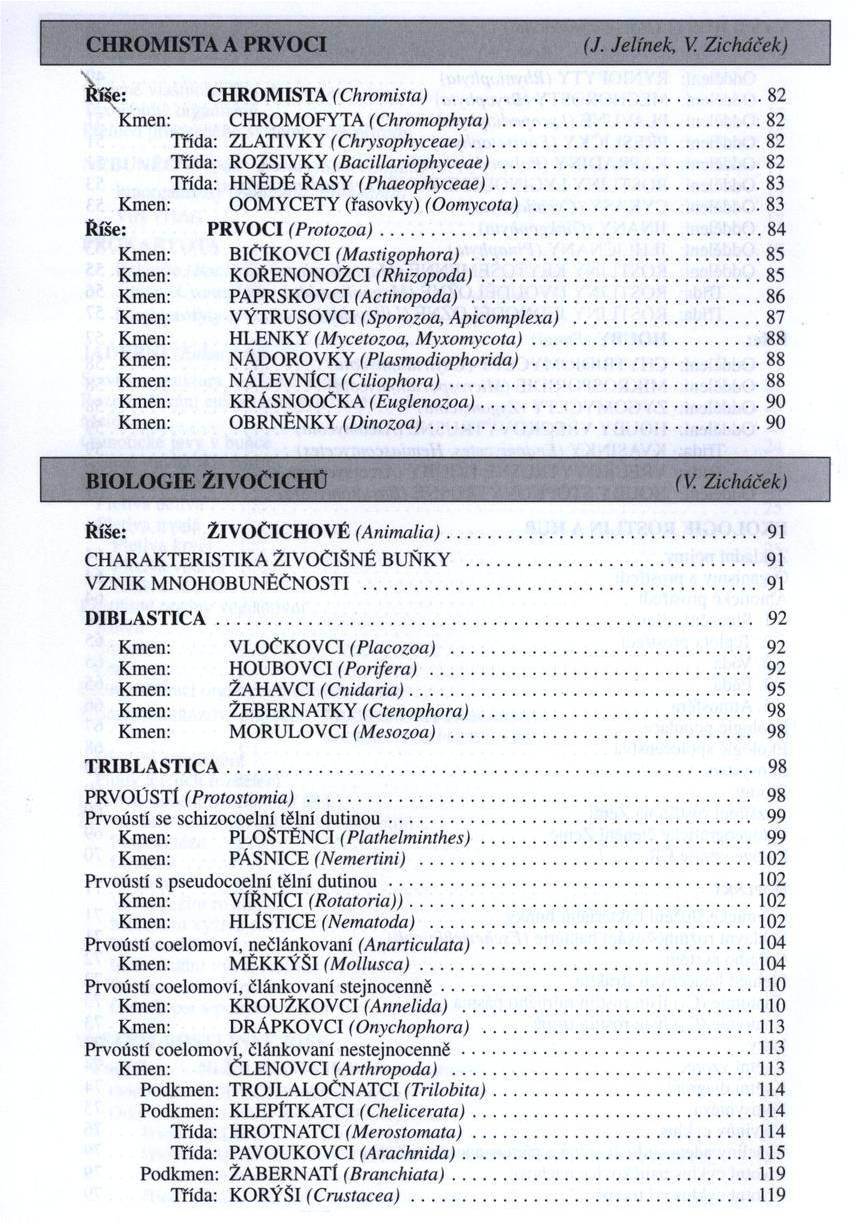 CHROM ISTA A PRV OCI (J. Jelínek, V. Zicháček) Říše: CHROM ISTA (Chromista)...82 Kmen: CHROMOFYTA (Chromophyta)... 82 Třída: ZLATIVKY (Chrysophyceae)... 82 Třída: ROZSIVKY (Bacillariophyceae).