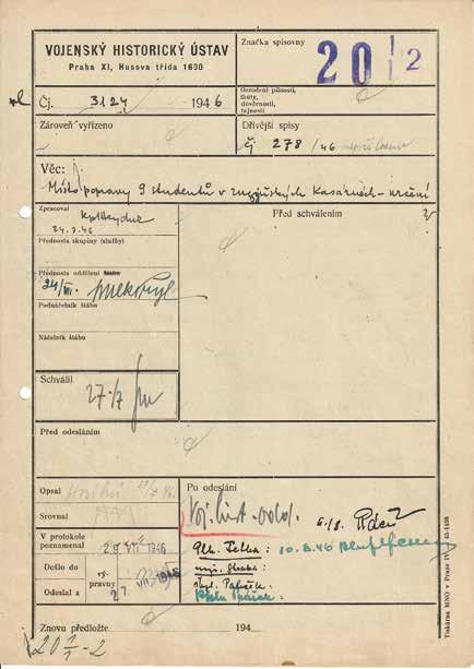 178 24. července 1946. Záznam kpt.