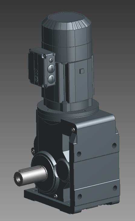 Převodový motor SEW K87DRN100LS4BE5/TF [19] 4 pólový třífázový motor Výkon 2,2 kw n= 1 450 1/min Kuželová převodovka Převodový poměr i= 126,91 Výstupní otáčky nv= 11 1/min Výstupní moment Mv= 1 830