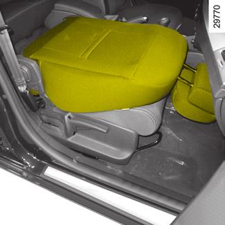 Přední sedadla s ručním ovládáním (2/2) 5 6 Pro seřízení sedadla řidiče v úrovni beder: Sklopte páčku 5, abyste zvýšili tuhost podepření a zvedněte ji pro snížení tuhosti.